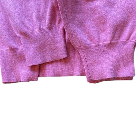 XXL Peter Millar Salmon Long Sleeve V-neck Sweater Pima Cotton Silk Cashmere 2X - Picture 5 of 8